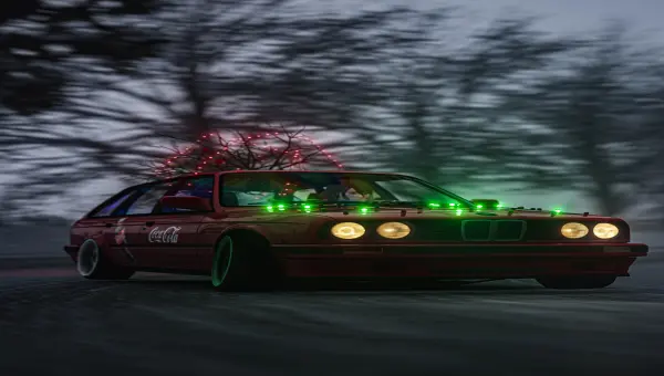 BMW E30 Touring Winter Drift