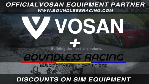 🏁 VOSAN x BoundlessRacing — Official U.S. Sim Store Partner! 🇺🇸