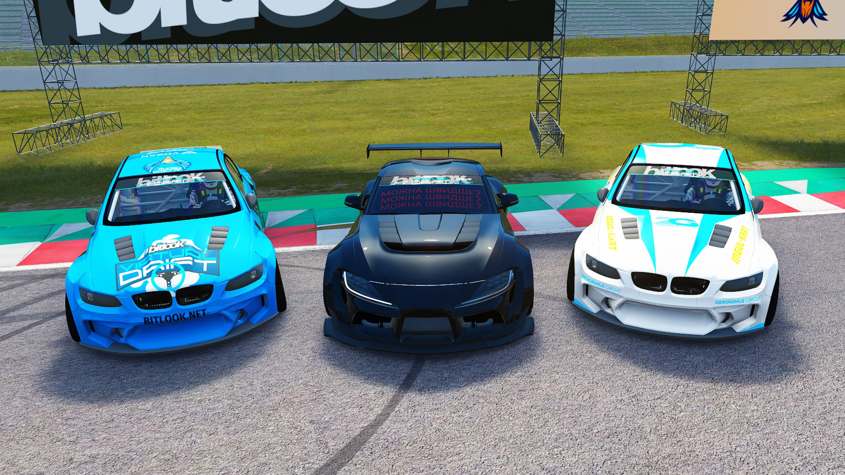 All-Ukrainian podium at 2024 Bitlook Virtual Drift R2, Suzuka Circuit